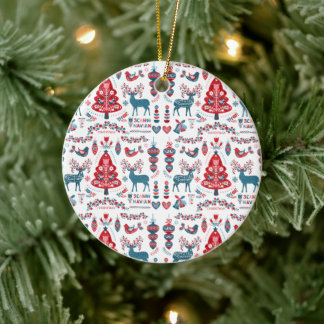 schandalige kerstkunst keramisch ornament