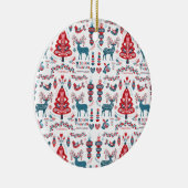 schandalige kerstkunst keramisch ornament (Rechts)