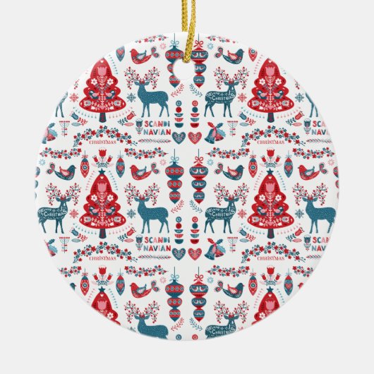 schandalige kerstkunst keramisch ornament (Voorkant)