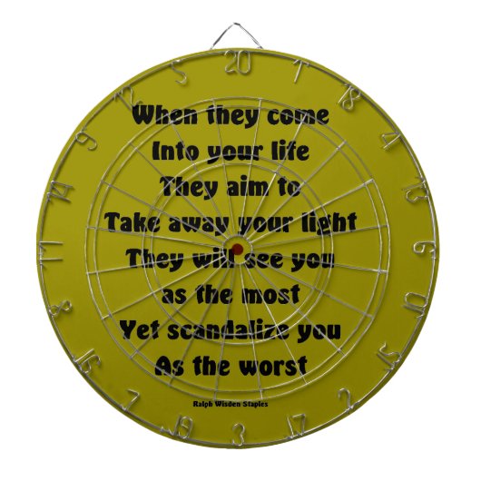 Schandaliseer je als de ergste dartbord (Voorkant)
