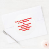 schande ronde sticker (Envelop)