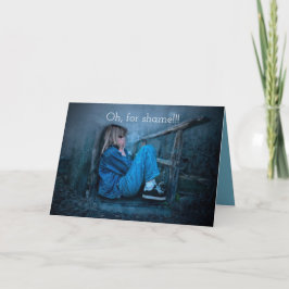 SCHANDE VERLATE VERJAARDAG KAART