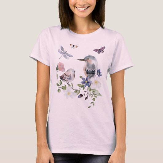 SCHANDINAVIAIRE mystieke vogels met T-Shirt (Voorkant)