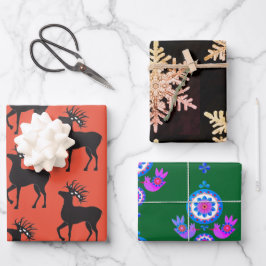 SCHANDINAVIAIRE PATRONEN DIE PapierHAAIEN VERVULLE Inpakpapier Vel