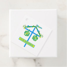 Schandinavisch ontwerp, gepersonaliseerd Glad mids Bedankjes Labels