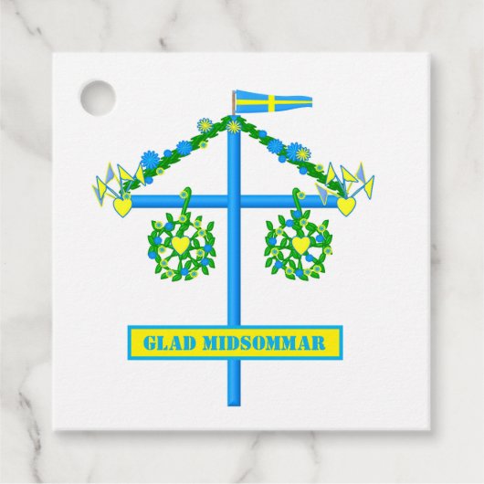 Schandinavisch ontwerp, gepersonaliseerd Glad mids Bedankjes Labels (Voorkant)