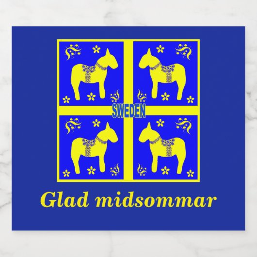 Schandinavisch ontwerp, gepersonaliseerd Glad mids Bier Etiket (Enkel label)