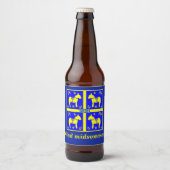 Schandinavisch ontwerp, gepersonaliseerd Glad mids Bier Etiket (Voorkant)