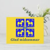 Schandinavisch ontwerp, gepersonaliseerd Glad mids Kaart (Staand voorkant)