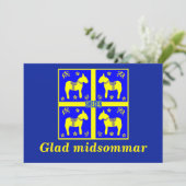 Schandinavisch ontwerp, gepersonaliseerd Glad mids Kaart (Staand voorkant)