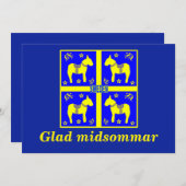 Schandinavisch ontwerp, gepersonaliseerd Glad mids Kaart (Voorkant / Achterkant)