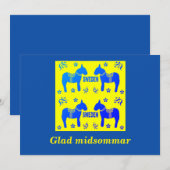 Schandinavisch ontwerp, gepersonaliseerd Glad mids Kaart (Voorkant / Achterkant)