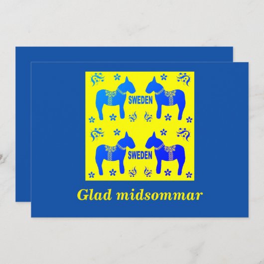 Schandinavisch ontwerp, gepersonaliseerd Glad mids Kaart (Voorkant / Achterkant)