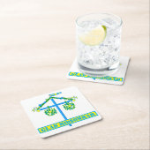 Schandinavisch ontwerp, gepersonaliseerd Glad mids Kartonnen Onderzetters (Insitu)