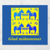 Schandinavisch ontwerp, gepersonaliseerd Glad mids Likeurfles Etiket (Enkel label)