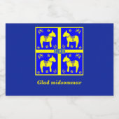 Schandinavisch ontwerp, gepersonaliseerd Glad mids Likeurfles Etiket (Enkel label)