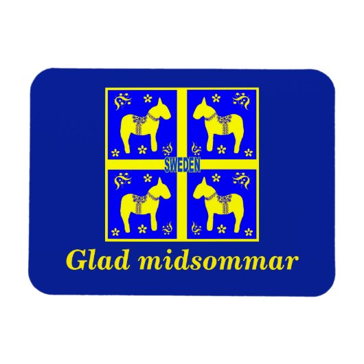 Schandinavisch ontwerp, gepersonaliseerd Glad mids Magneet (Horizontaal)