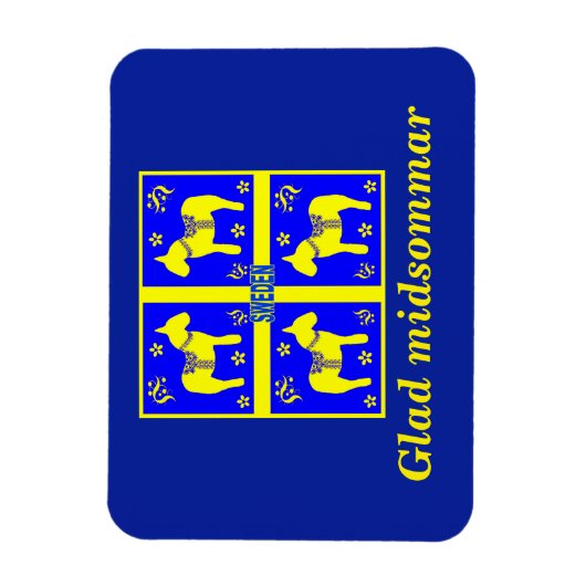 Schandinavisch ontwerp, gepersonaliseerd Glad mids Magneet (Verticaal)