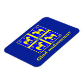 Schandinavisch ontwerp, gepersonaliseerd Glad mids Magneet (Linkerzijde)