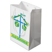 Schandinavisch ontwerp, gepersonaliseerd Glad mids Medium Cadeauzakje (Achterkant Gekanteld)