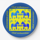 Schandinavisch ontwerp, gepersonaliseerd Glad mids Papieren Bordje (Voorkant)