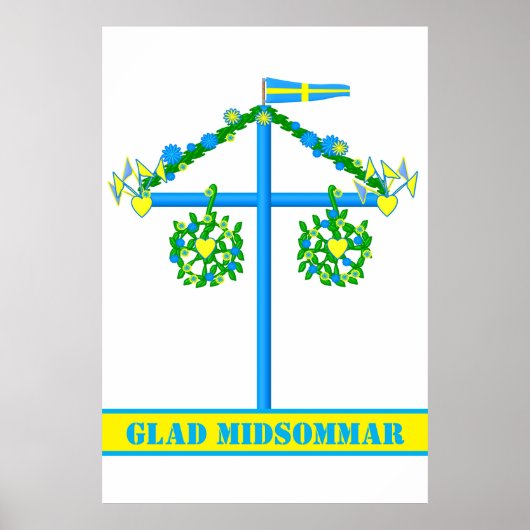 Schandinavisch ontwerp, gepersonaliseerd Glad mids Poster (Voorkant)
