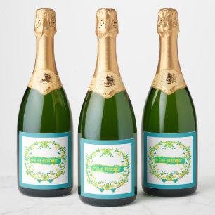 Schandinavische vormgeving, Glad midsommar Sparkling Wijnetiket