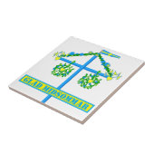 Schandinavische vormgeving, Glad midsommar Tegeltje (Zijkant)