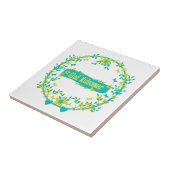 Schandinavische vormgeving, Glad midsommar Tegeltje (Zijkant)