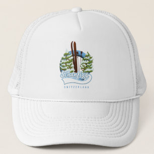 Schanfigg Zwitserland ski-poster Trucker Pet