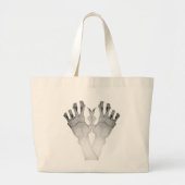 Schangbare gruwelijke monsterhand grote tote bag (Voorkant)