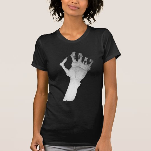 Schangbare gruwelijke monsterhand met lange nagell t-shirt (Voorkant)
