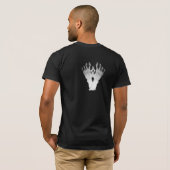 Schangbare gruwelijke monsterhand met lange nagels t-shirt (Achterkant volledig)