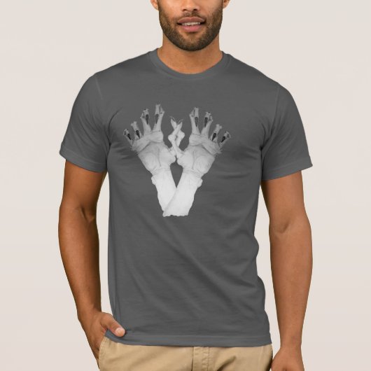 Schangbare gruwelijke monsterhand t-shirt (Voorkant)