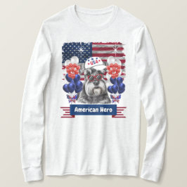 Schanuzer American Hero T-shirt met lange mouwen