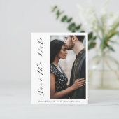 Schap Wedding minimalistisch Foto modern script  (Staand voorkant)