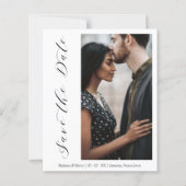 Schap Wedding minimalistisch Foto modern script  (Voorkant)