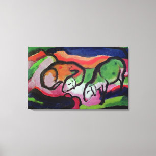 Schapen, 1912 canvas afdruk