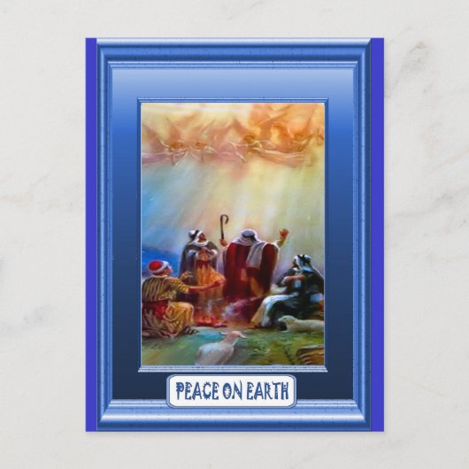 Schapen aan de heuvel briefkaart (Voorkant)