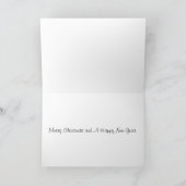 Schapen aan de horizon ~ Border Collie Kerstmis Feestdagen Kaart (Binnen)