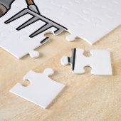 Schapen als boer met Rek en Pet Legpuzzel (Zijkant)