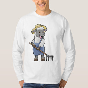 Schapen als boer met Rek en Pet T-shirt