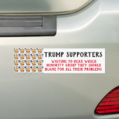 Schapen als Trump-aanhangers Bumpersticker (Op auto)