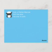 Schapen Baby shower Boerderij Blue Boy Briefkaart (Achterkant)