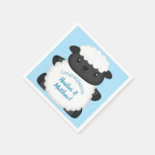 Schapen Baby shower Boerderij Blue Boy Servet (Hoek)