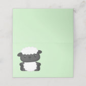 Schapen Baby shower Boerderij Plaatskaartje (Buitenkant ongevouwen)