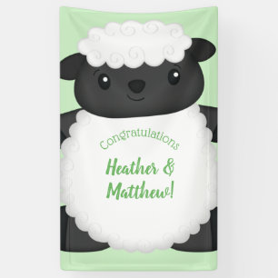 Schapen Baby shower Boerderij Spandoek