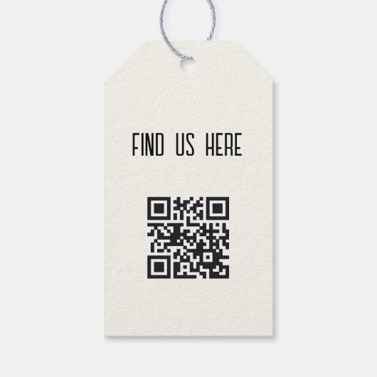 Schapen Bedankt QR-code Breien Cadeaulabel (Achterkant)