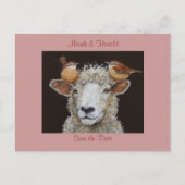 Schapen bewaren de datum briefkaart (Voorkant)