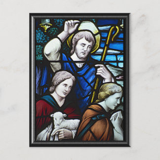 Schapen bij de Nativiteit Briefkaart